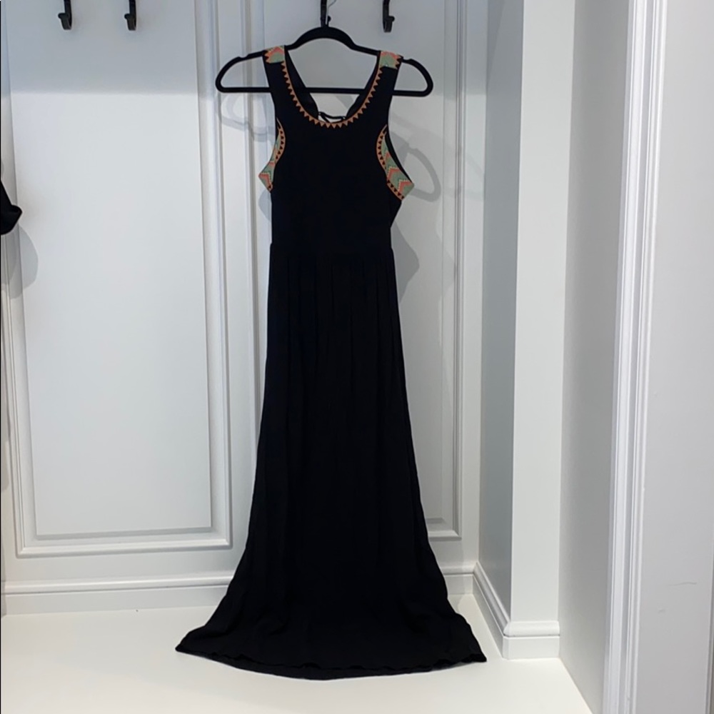Black Bohemian Maxi Dress